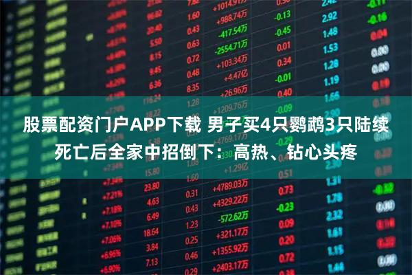 股票配资门户APP下载 男子买4只鹦鹉3只陆续死亡后全家中招倒下：高热、钻心头疼